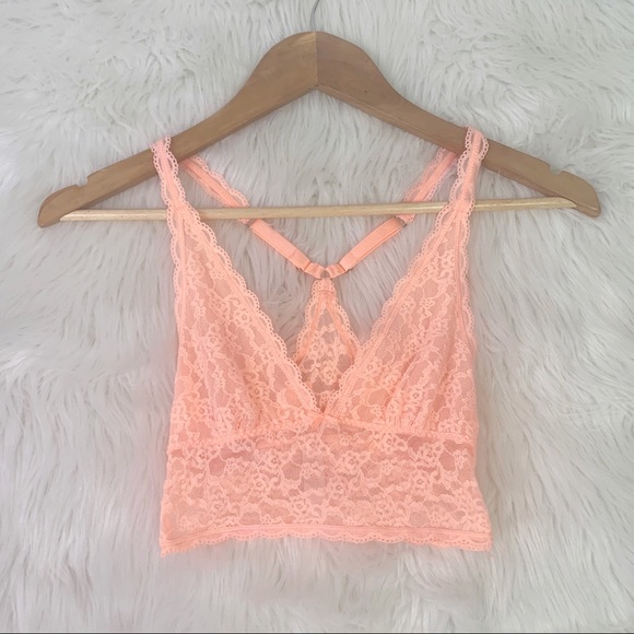 Victoria's Secret Other - Victoria’s Secret Orange Lace Racerback Bralette